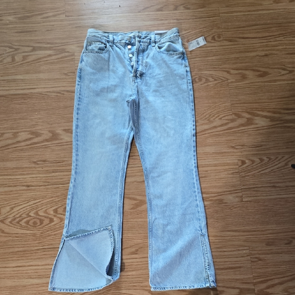 PacSun Blue Flare Wide Leg Jeans